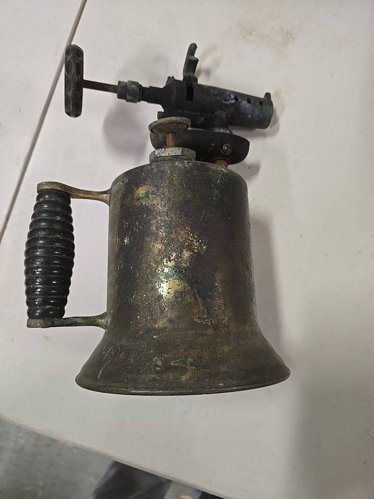 Vintage Antique Brass Blow Torch - Untested