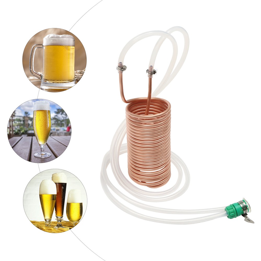 Copper Immersion Wort Chiller for Homebrew - Food-Grade & Efficient Cooling