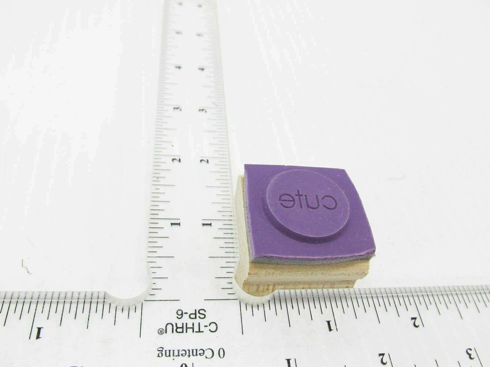 Inner Circle Says Cute Rubber Stamp - Stamp Set E77