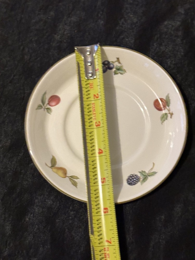 Fruit Sprays sterling (coup shape) pattern by Wedgewood. Setting for 6