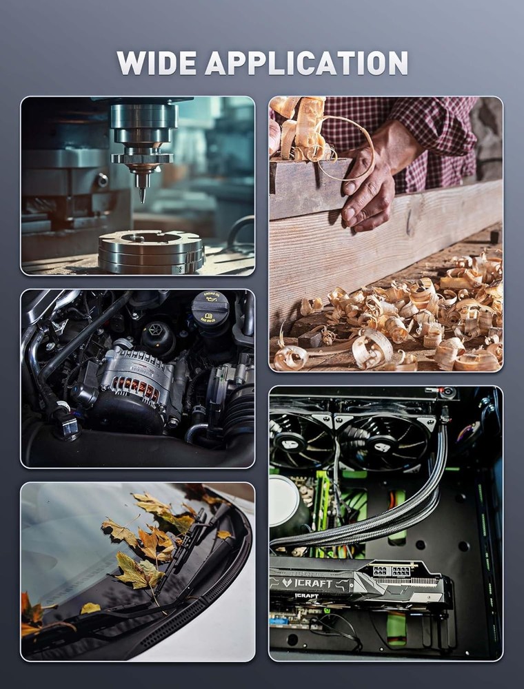 Air Blow Gun Adjustable Nozzle Pneumatic Compressor Tool