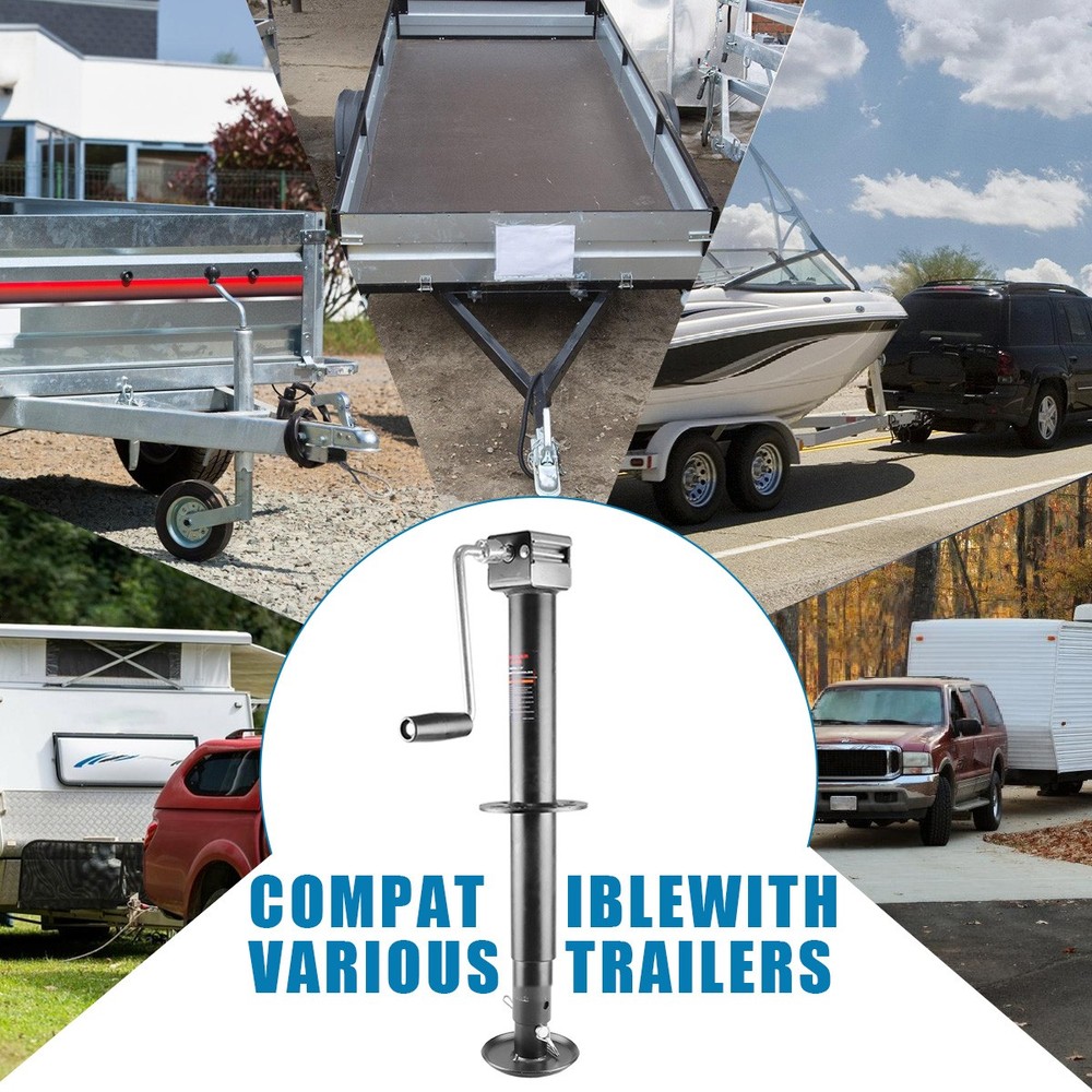 Drill-Powered Adjustable 23" Lift 5000lbs A-Frame Trailer Jack Tongue Stand