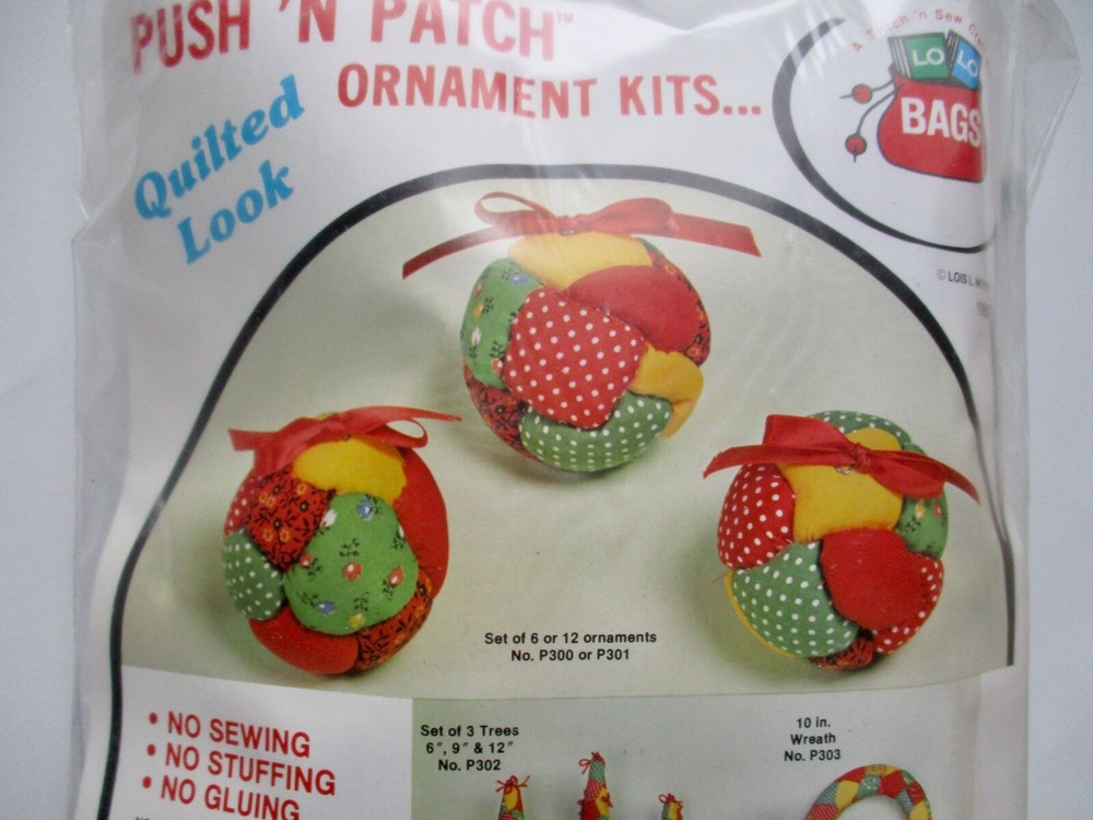 Quilted Look Push 'N Patch Ornament Craft Kit