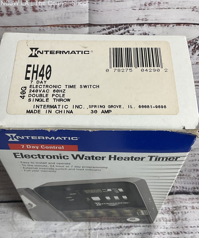 Intermatic EH40 Electronic Water Heater Timer