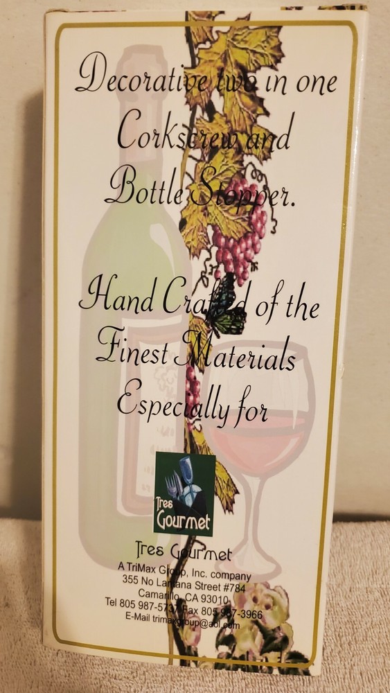Two in One Corkscrew and Bottle Stopper
