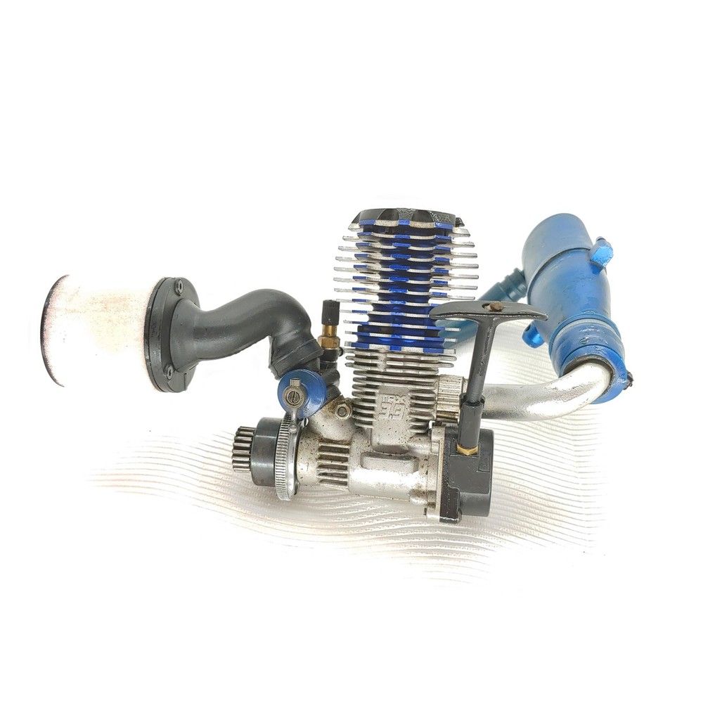 Traxxas TRX 3.3 Nitro Engine w/ Exhaust Pipe & Pull-Start Used Good!