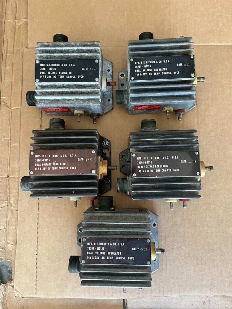 Lot of 5 : C.E. Niehoff Dual Voltage Regulator 14-28V N3135 +++++++++++++++++++