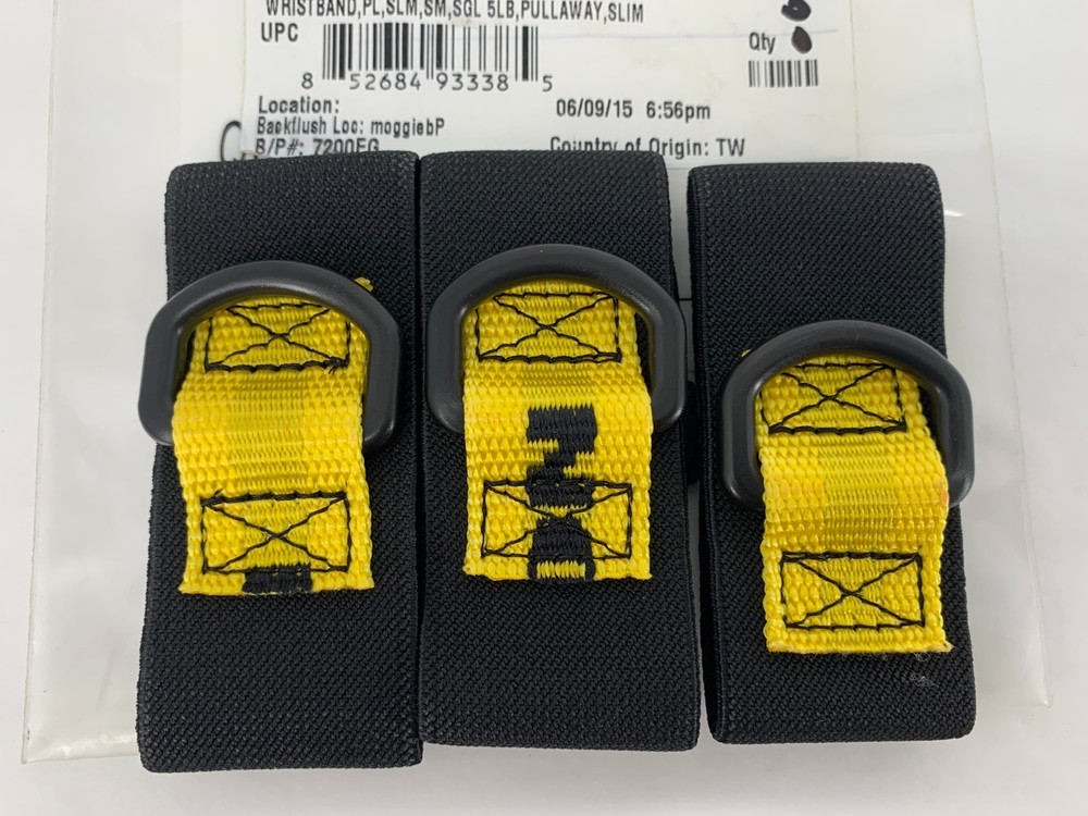 3M DBI-SALA 1500076 Python Pullaway Wristband 5 LB Max. Small Lot of 3