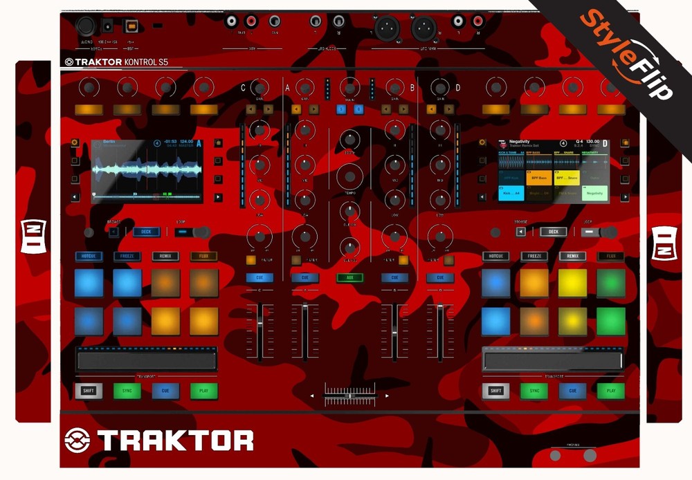Native Instruments TK S5 Skin | Red Camo | Protective Decal | StyleFlip Skins