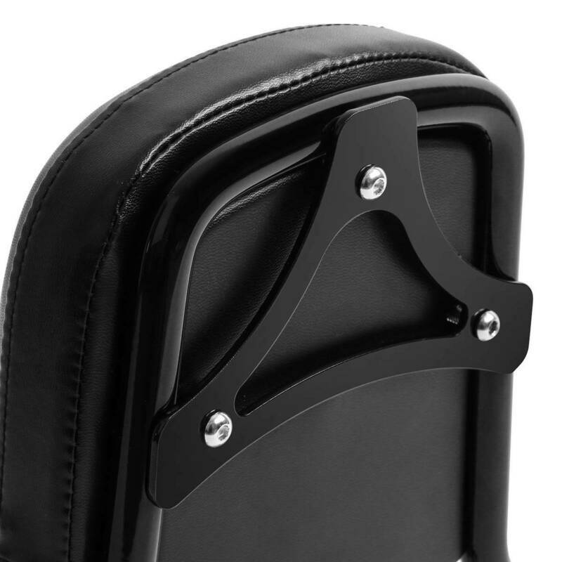 Black/Chrome Sissy Bar Backrest Fit For Harley Softail Heritage Classic 2018-24