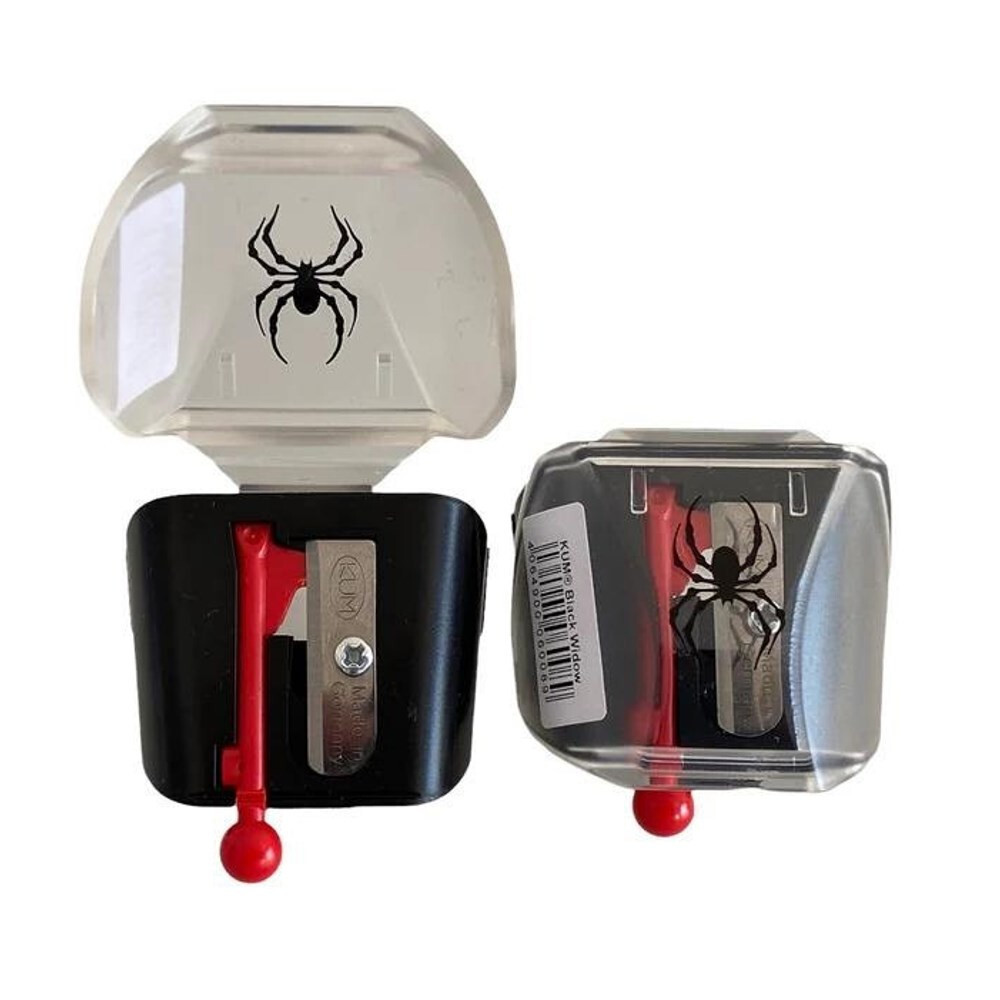 Kum Black Widow Soft Pencil & Pastels Sharpener - Sharpens to 2 Different Points