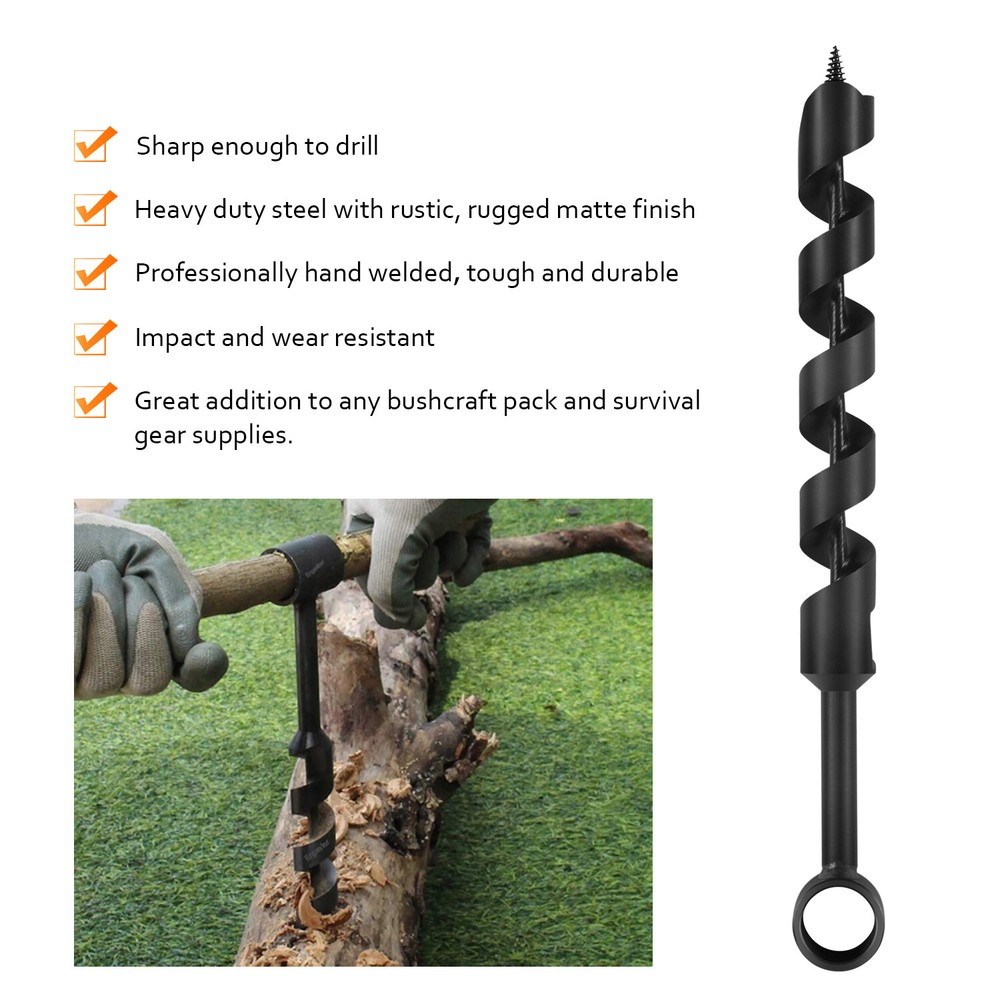 Wood Auger Drill Bit for Bushcraft Backpack and Camping✨