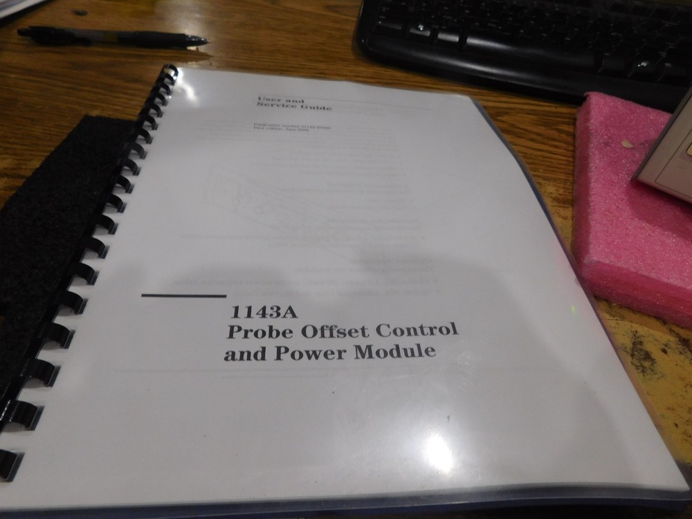 Hewlett Packard Model: 1143A Probe Offset Control and Power Module with Manual