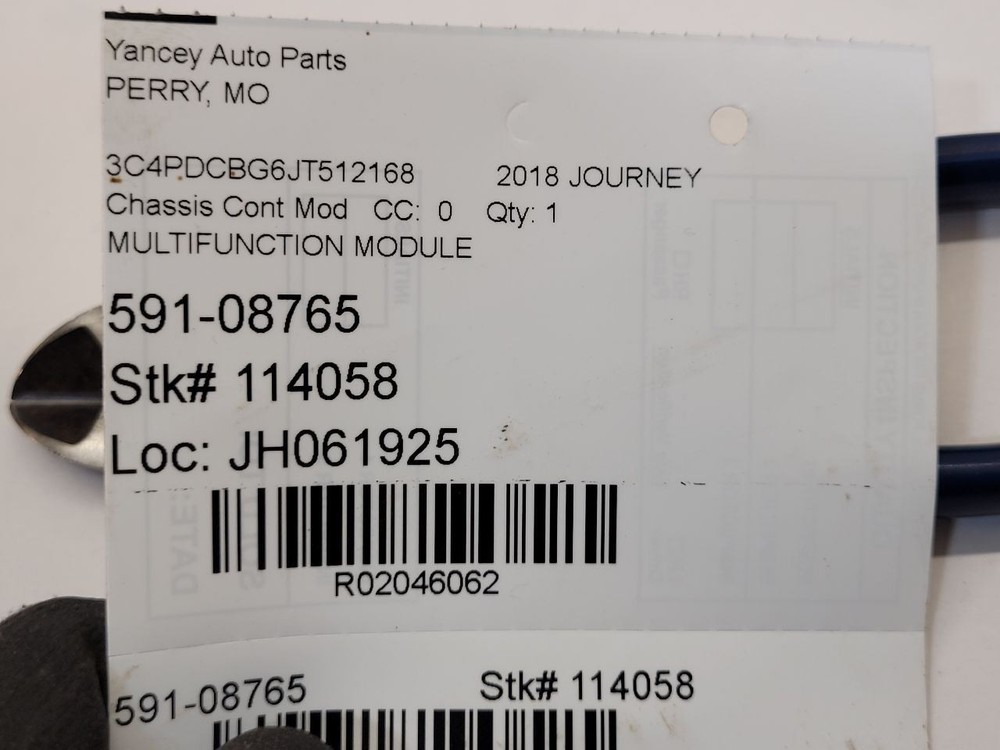 2016-2020 DODGE JOURNEY Multifunction Module 68366474AB 16-20