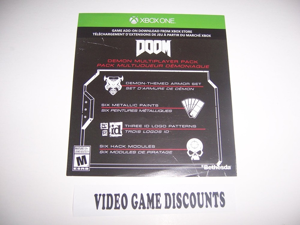 Doom DLC Add-on Code for Xbox One 1