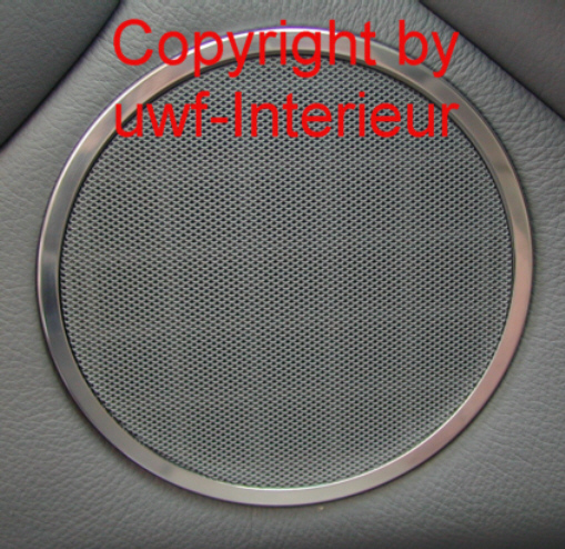 (Qf) Speaker Rings Aluminium Chrome BMW E38 E39