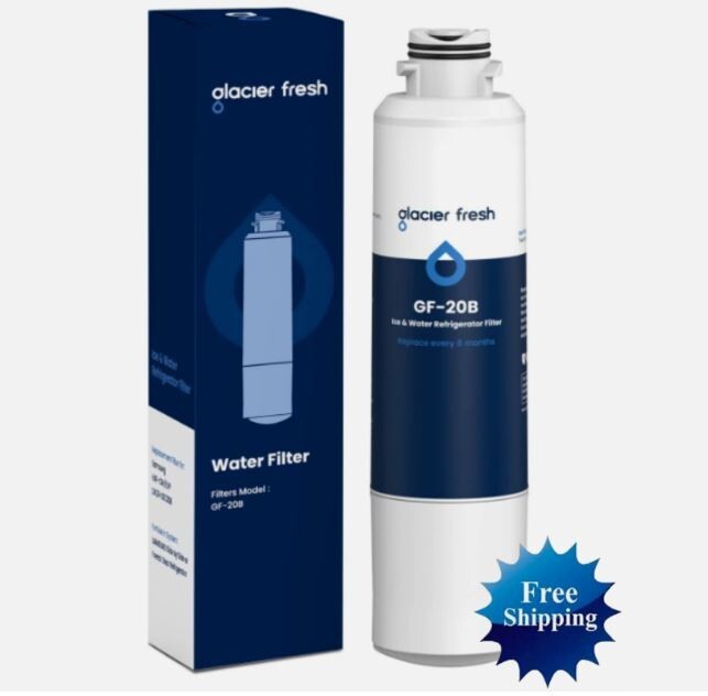 GLACIER FRESH DA29-00020B Refrigerator Water Filter Compatible with Samsung