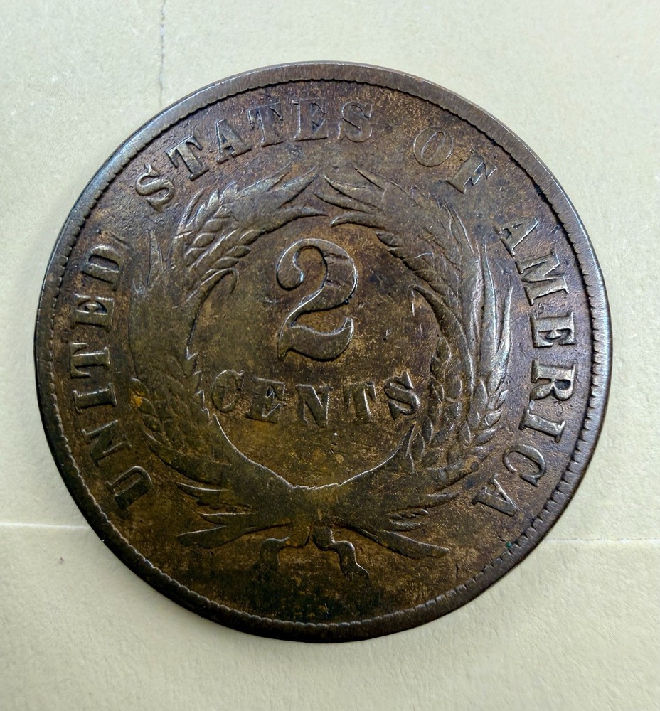 1868 Two Cent Piece | Better Date Limited Denomination Type Coin