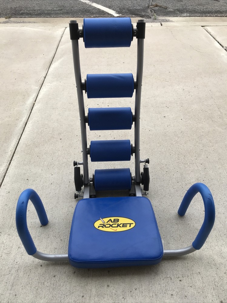 Original Ab Rocket Abdominal Trainer Core Strength Workout Rocker Home Gym Blue