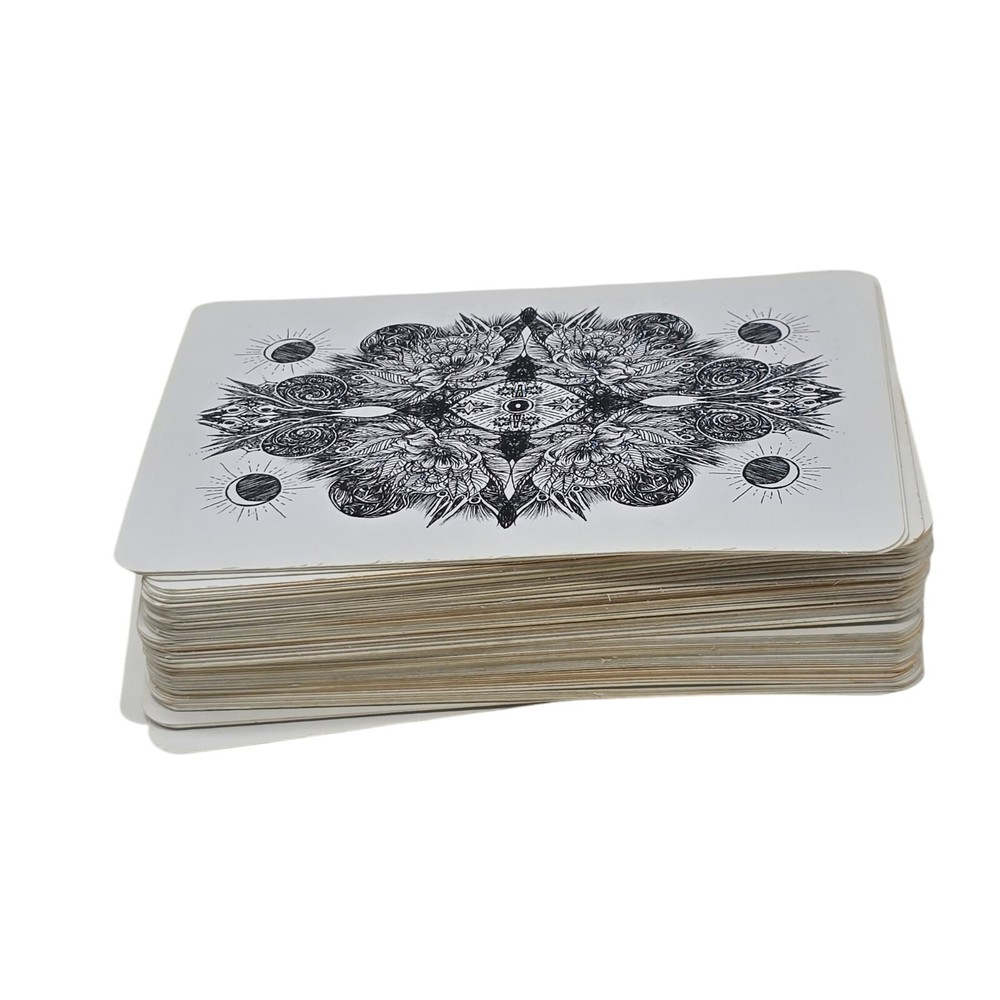 The Efflorescent Tarot Deck Black & White 78 Cards OOP - READ BELOW!