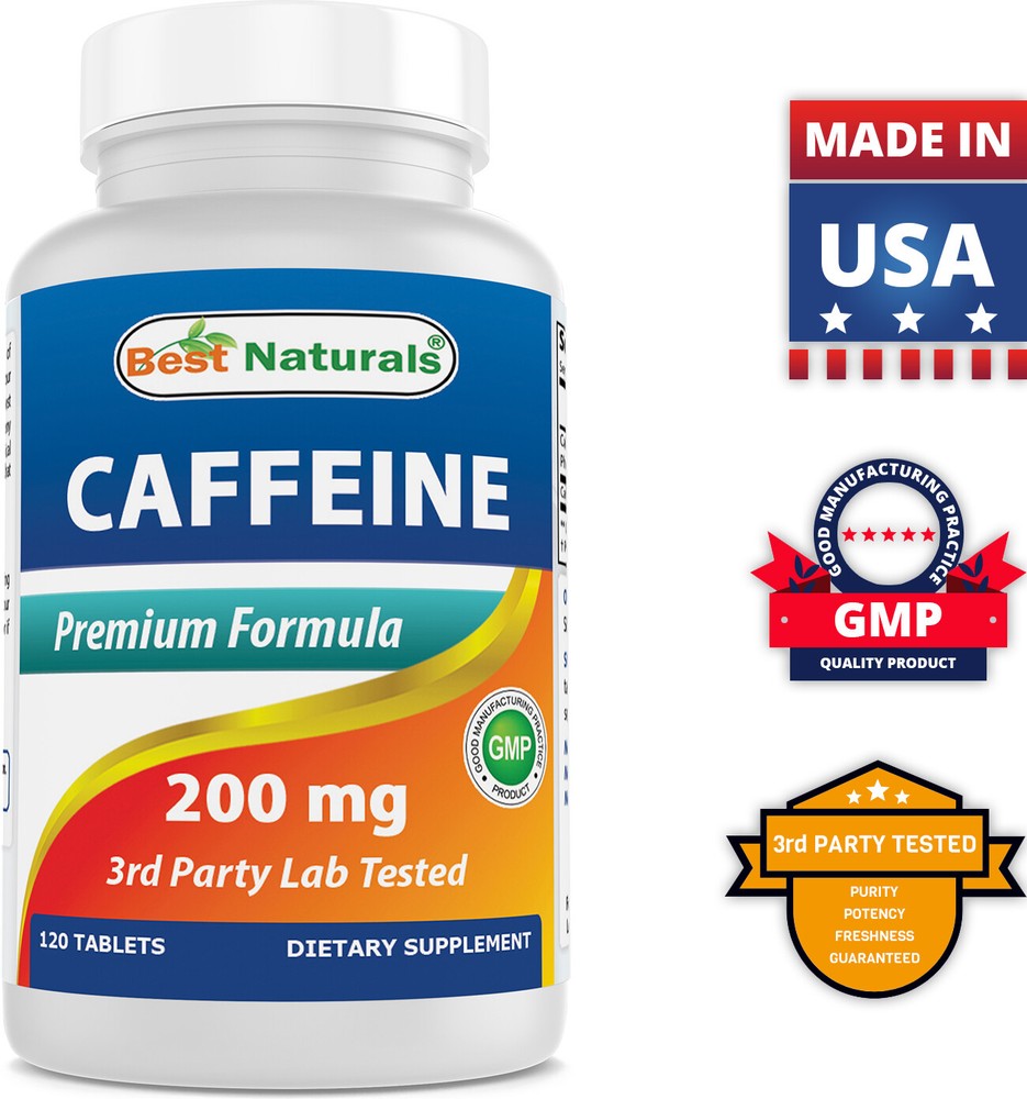 Best Naturals Caffeine 200 mg 120 Tabs