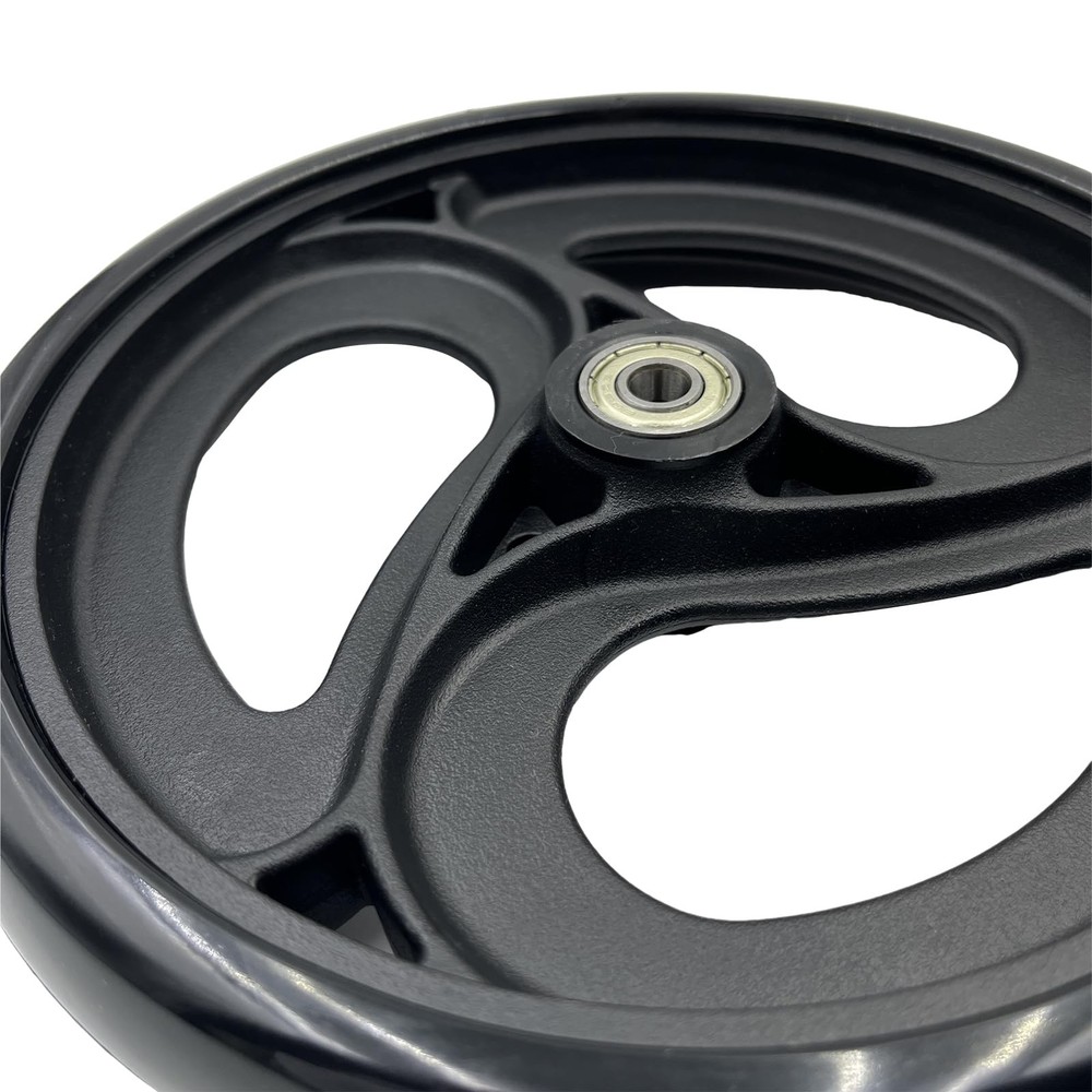 Yuqim 2 Pcs 8" Replacement Wheels for Rollator Walker & 8 Inch, Black