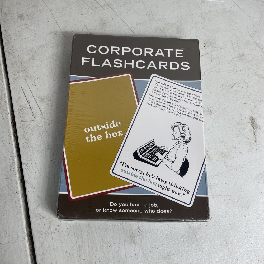 Corporate FlashCards, White Collar Work Humor, Coaching, SEALED