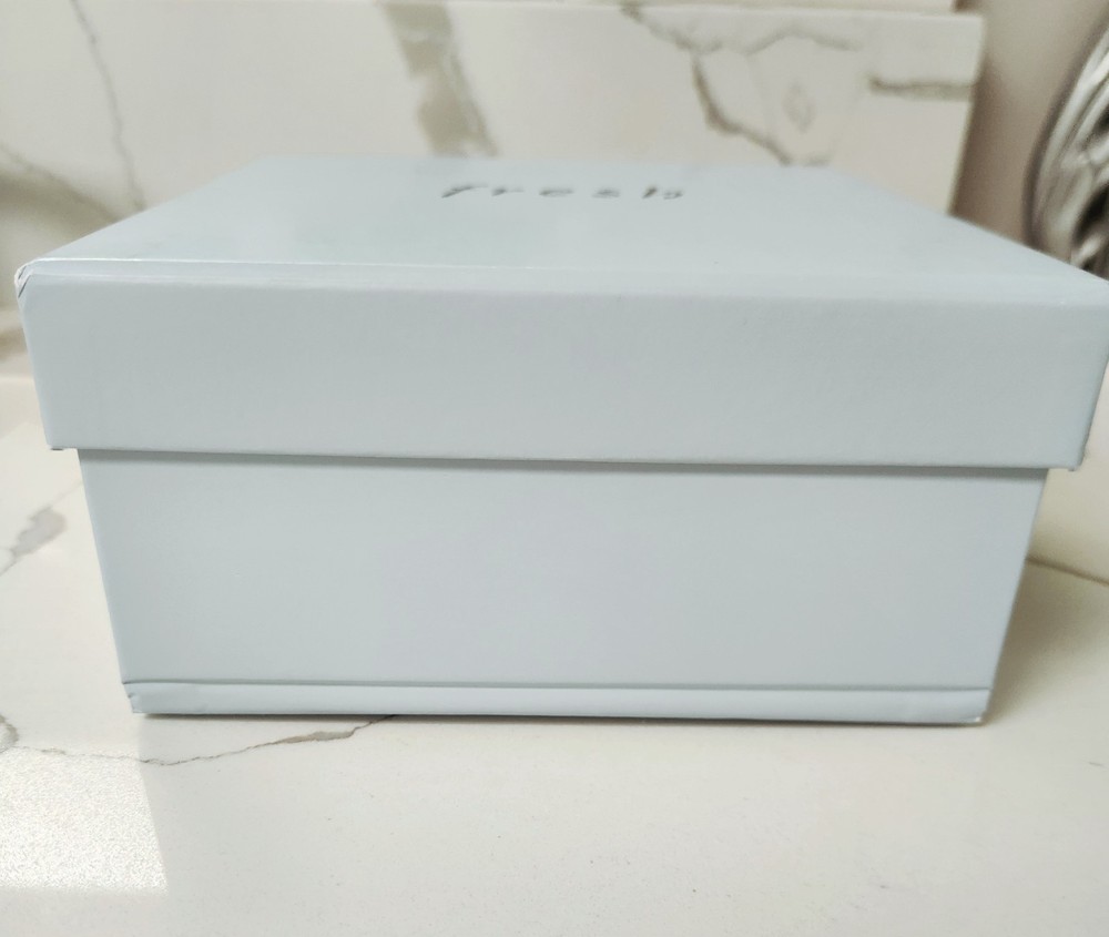 Fresh Skin Care Gift Box EMPTY Light Blue Square Gifting Cosmetics Bubble Bath
