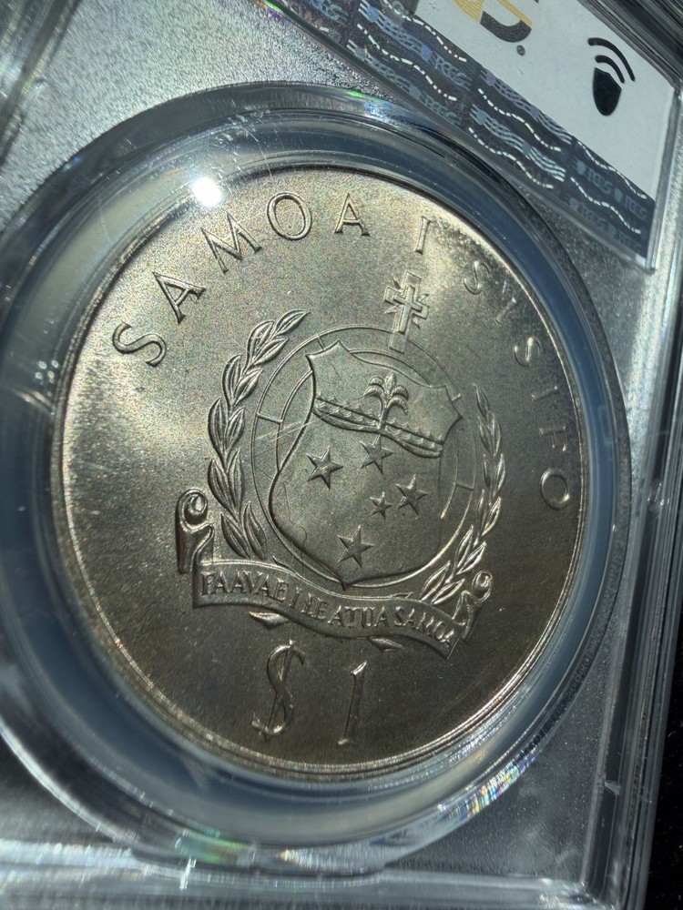 1974 Samoa Boxing Silver Tala (Commonwealth Games) PCGS MS67 Sanchez Collection