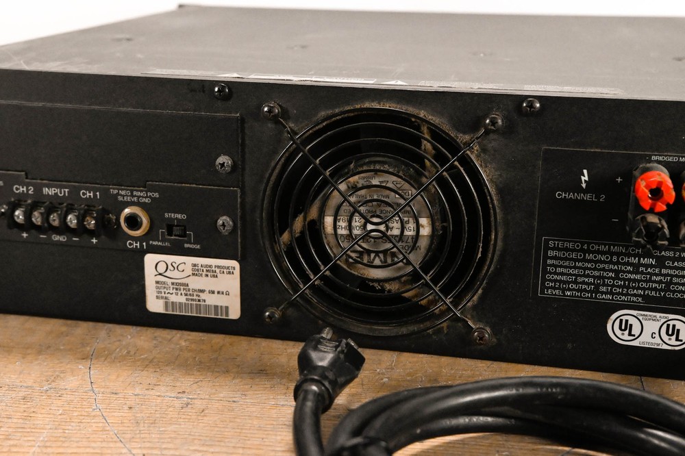 QSC MX 2000a Two-Channel Power Amplifier CG01XTE