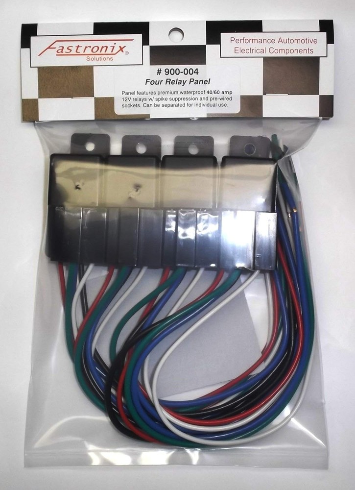 Fastronix High Current 40/60A Relay Panel with 4 and Socket