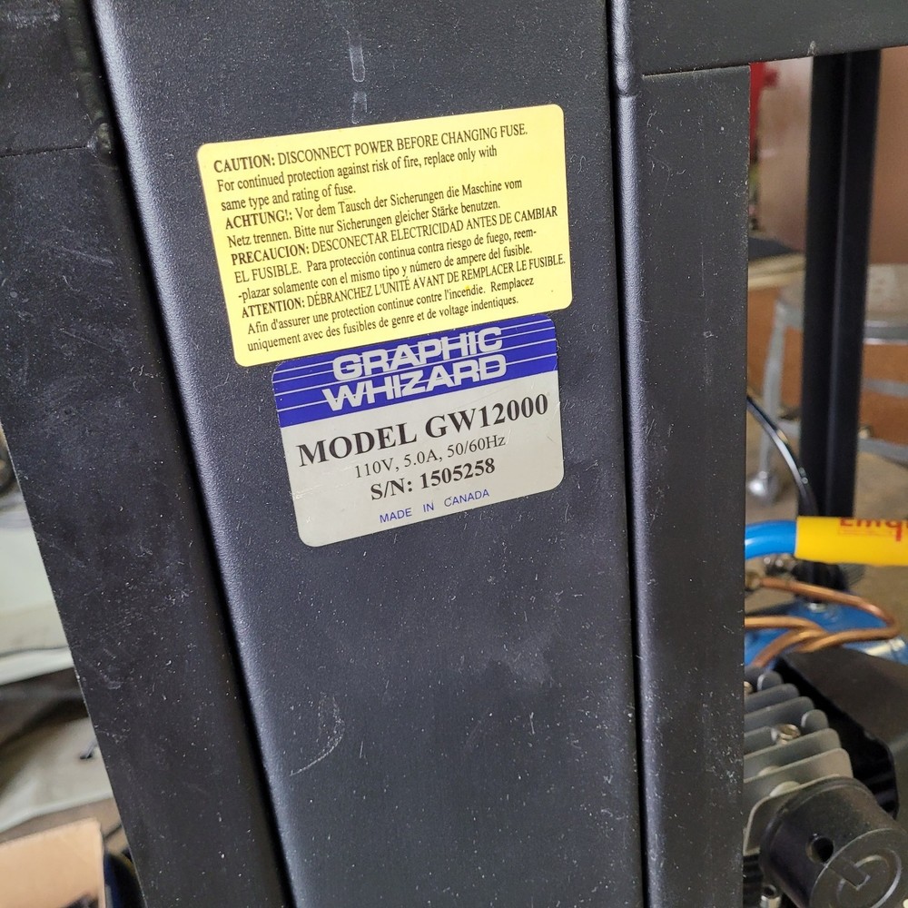 Graphic Whizard GW 12000 Perf/Score/Numbering Machine