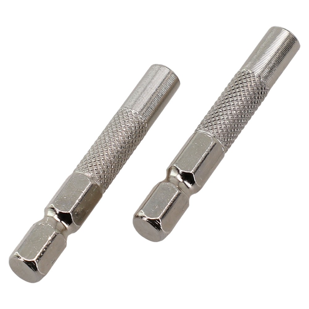Screwdriver Adapter Insert Bit Adapter Chrome-vanadium Steel Hexagon Silver