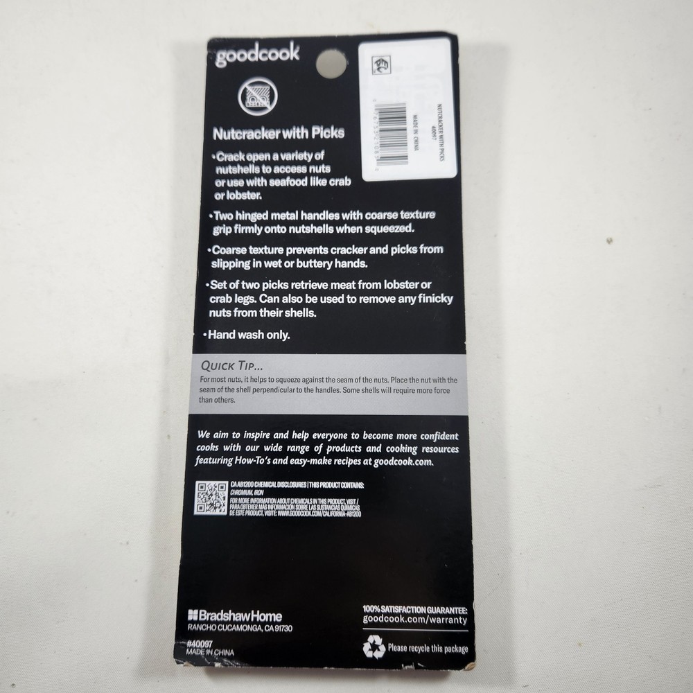 Good Cook Nutcracker with Picks New in Packaging