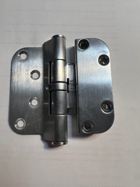 Hoppe F41 brushed chrome adjustable hinges Horizontal LH or RH