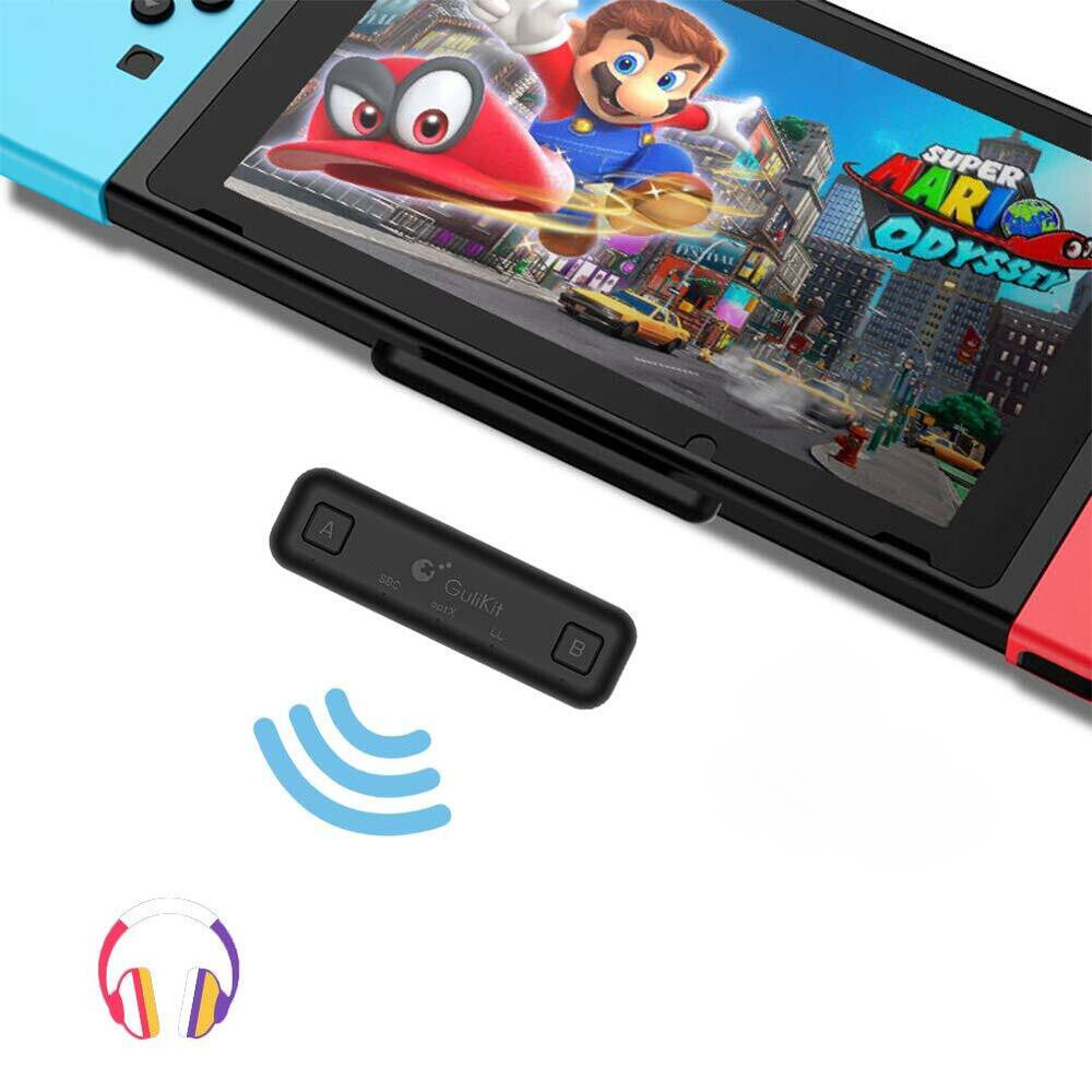 GuliKit Bluetooth Adapter 5.0 Audio Transmitter For PS4/PS5/Nintendo Switch/PC