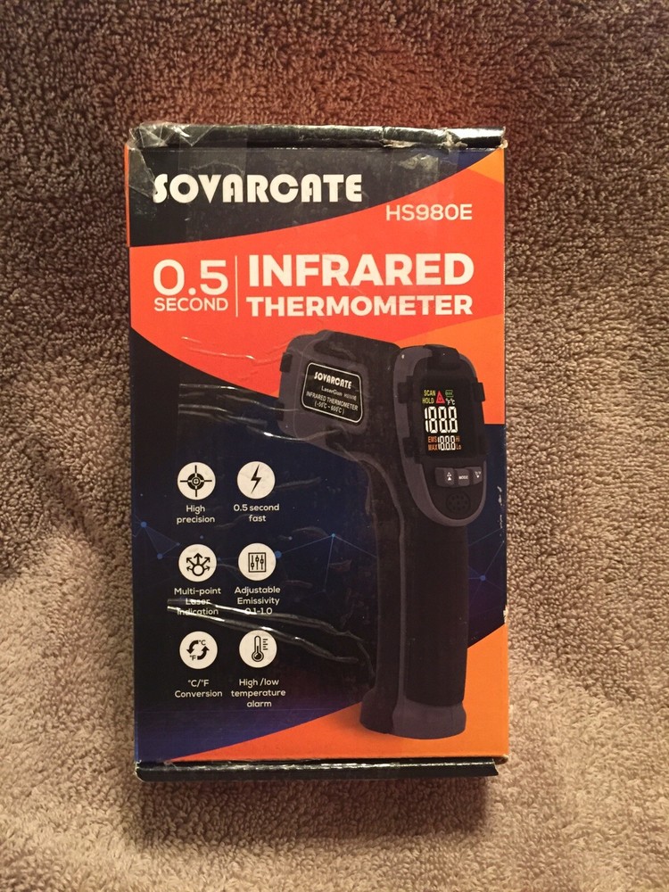 Digital IR Infrared Laser Thermometer 0.5 Second