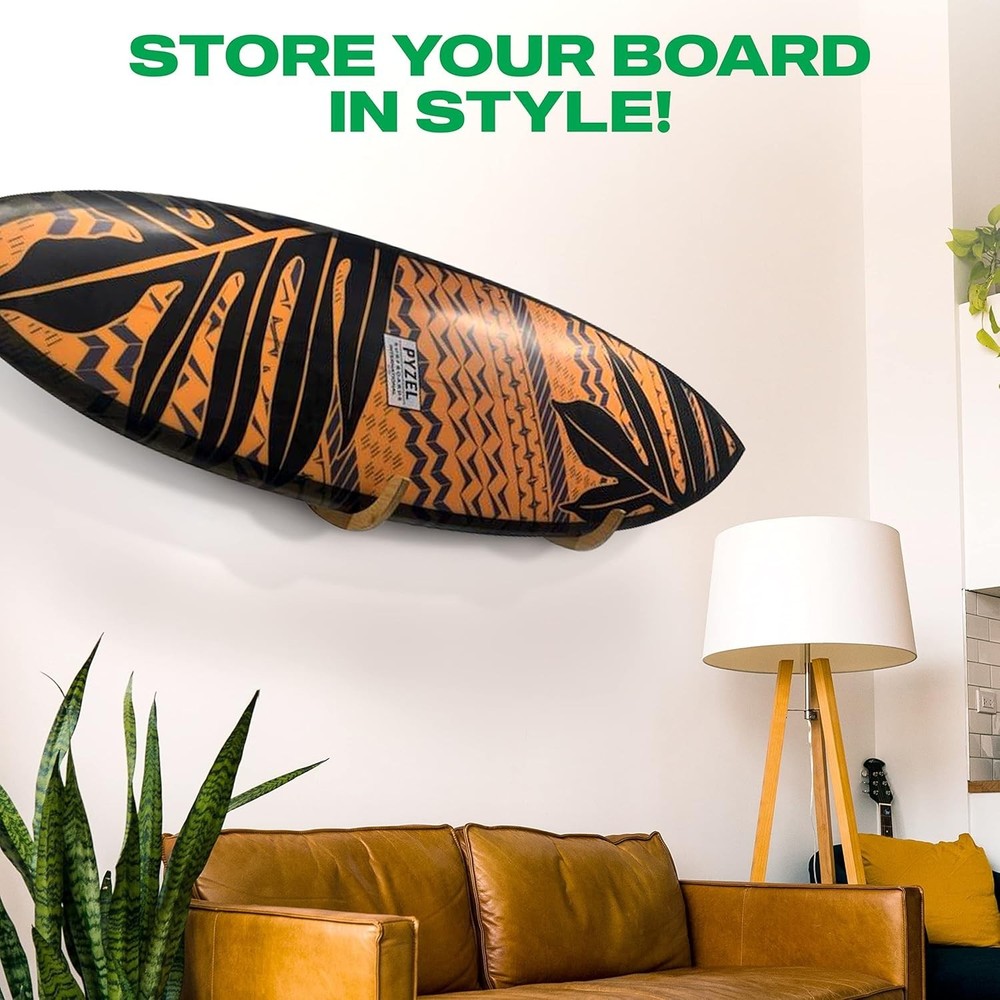 Scratch & Weather Resistant Surfboard Wall Rack - Perfect for Longboards