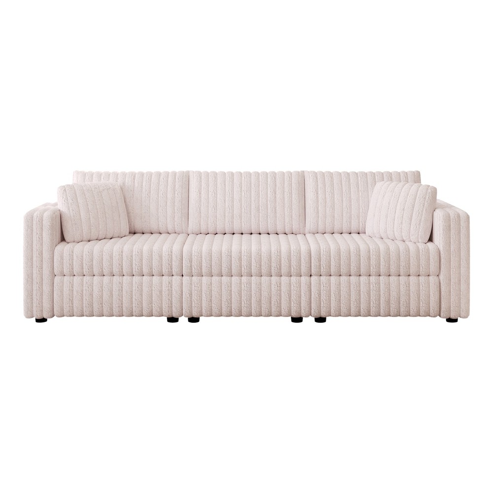 106.3" Soft Modular 3-person Sofa - Highly Comfortable & Distinctive Design.