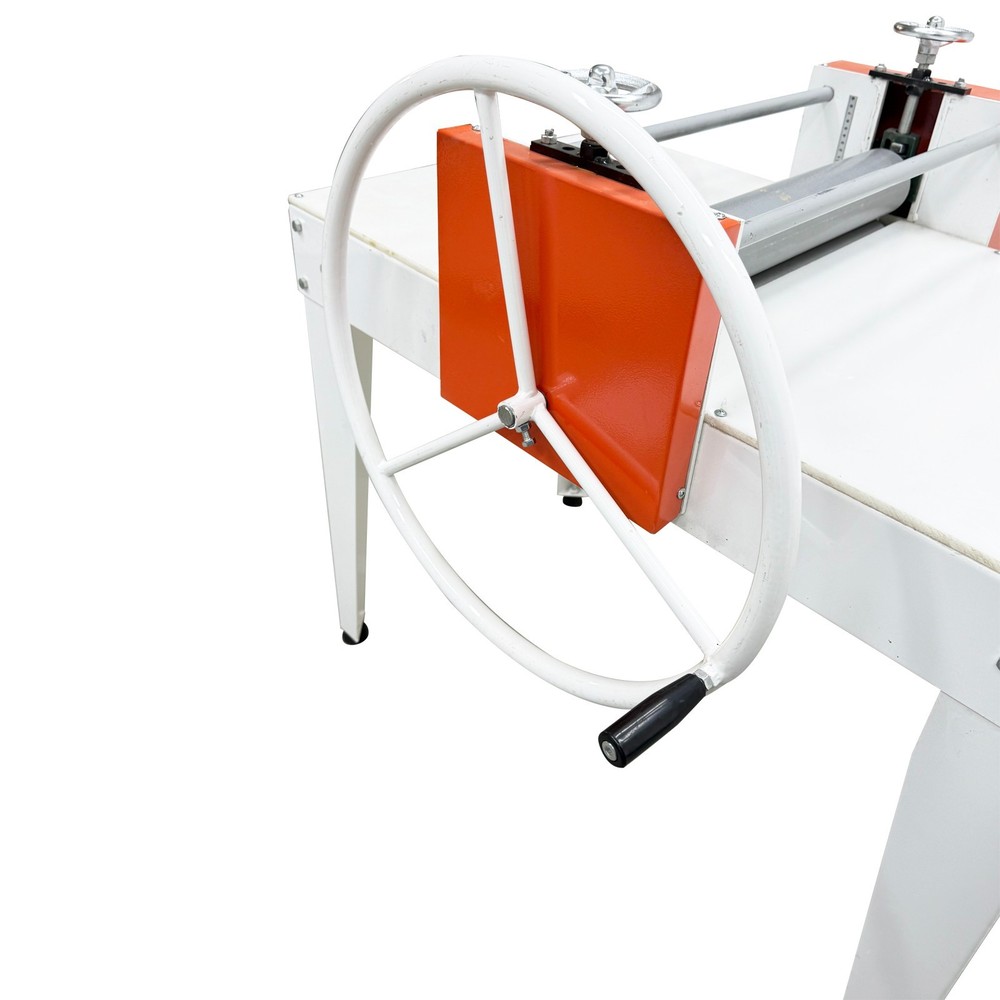 Dual Roller Ceramic Clay Slab Roller Machine with Large Handwheel & Scale Ruler