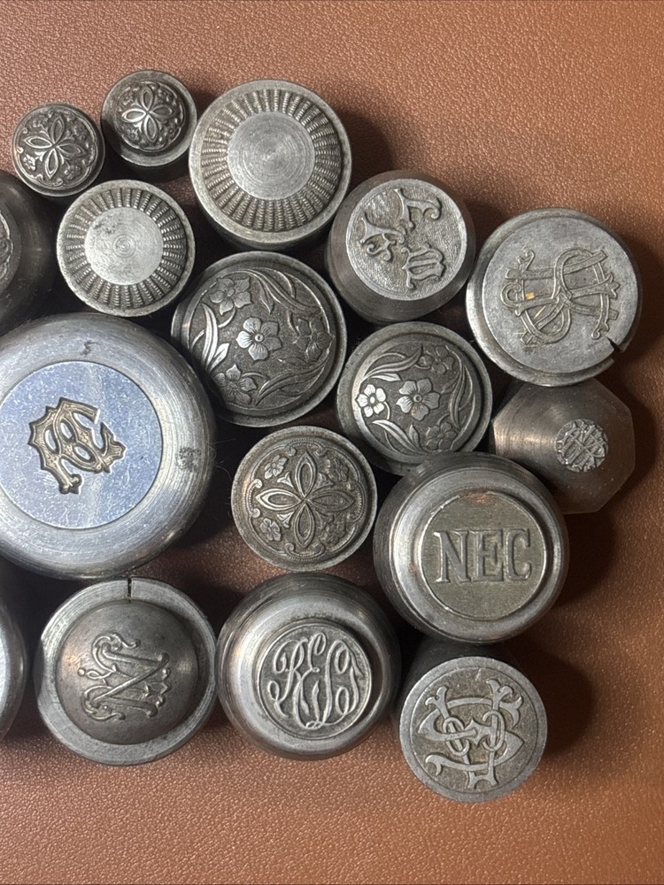 Vintage 1920s Glass Button Molds