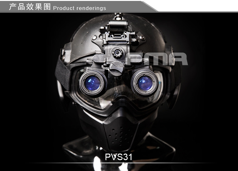 FMA Tactical Helmet AN/PVS-31 Night Vision Goggle NVG Dummy Model No Function