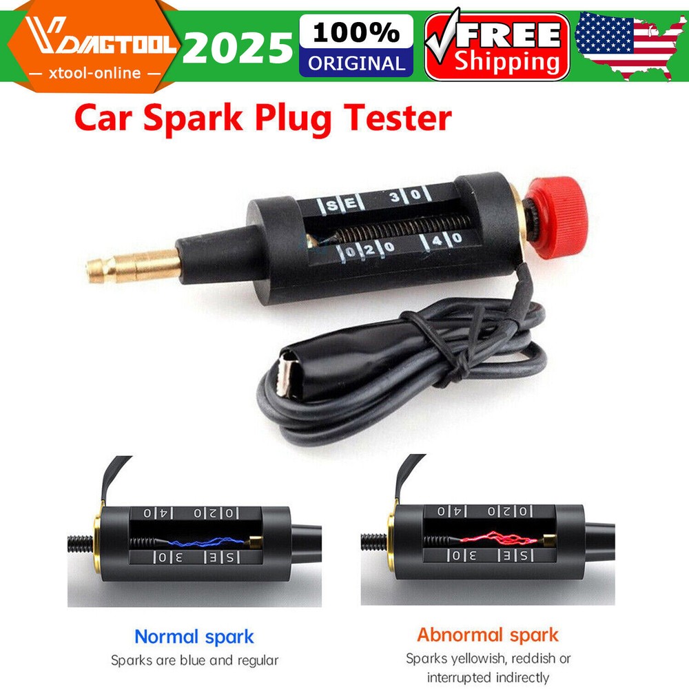 In Line Spark Plug Tester Ignition System Coil Engine Auto Diagnostic Test Tool