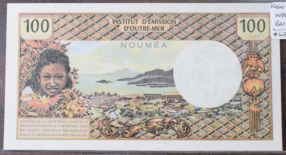 New Caledonia $100 Cent Francs Note - UNC - CAT $135
