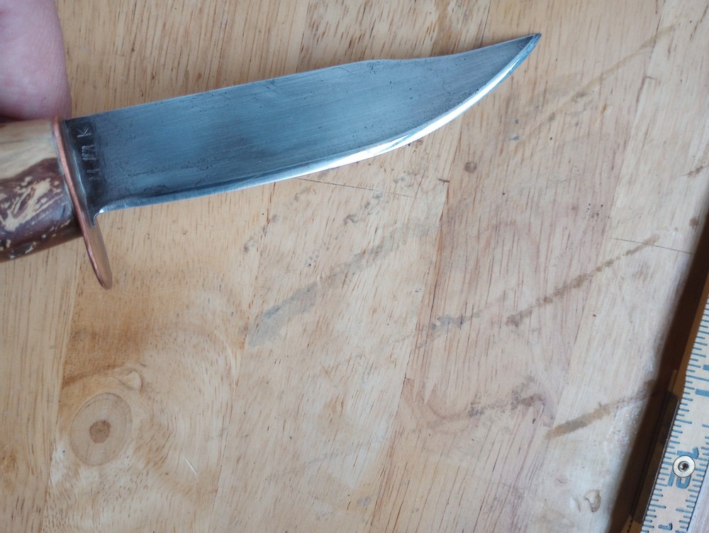 Vintage Handmade Knife, Unique Handle