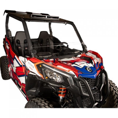 Tusk Removable Half Windshield Clear - Scratch Resistant 186-860-0009