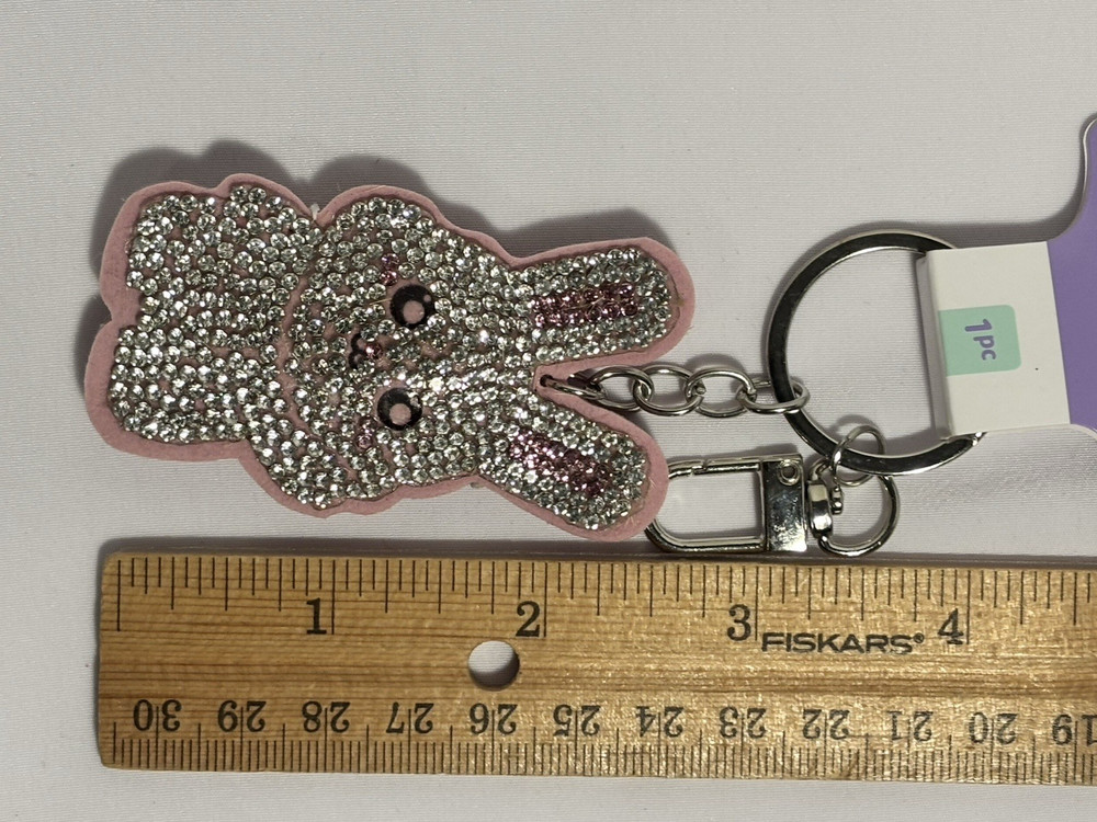Creatology Easter BUNNY Gem Keychain NEW