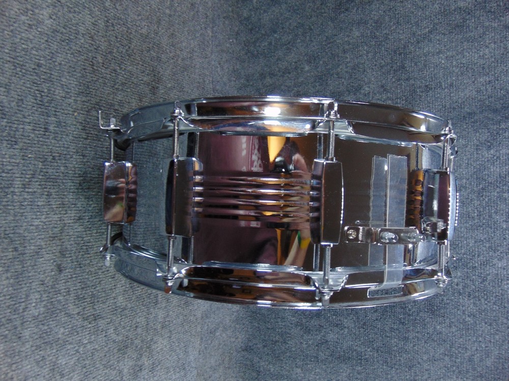 GP Percussion 14" Snare Drum Chrome Stand Bag Backpack Student Practice