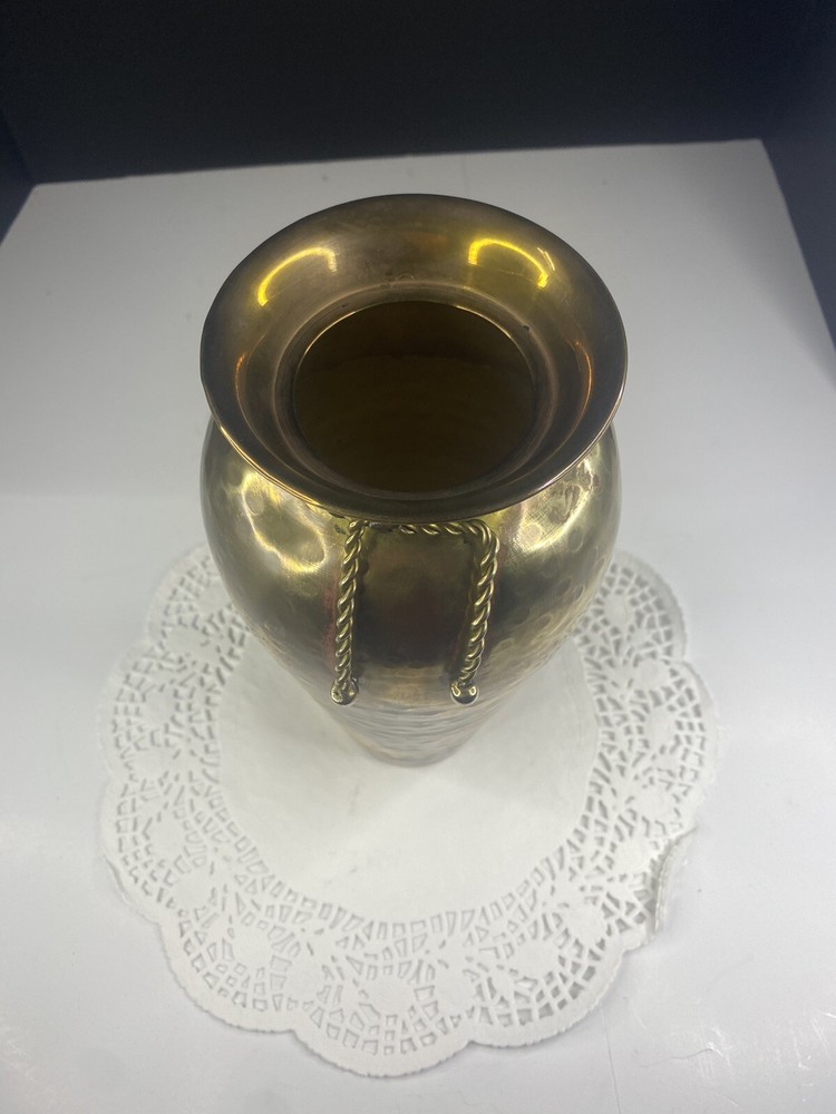 solid brass vase made in india