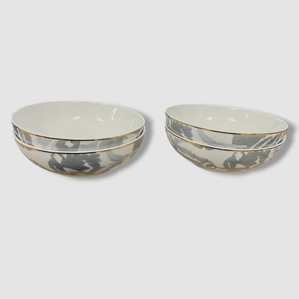 NEIMAN MARCUS Gray Seaport Salad Plate 11-Piece Set.